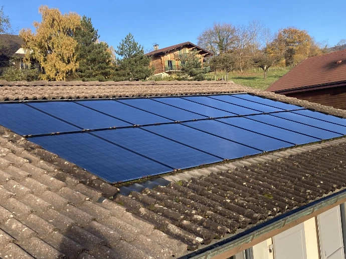 panneaux solaires après nettoyage